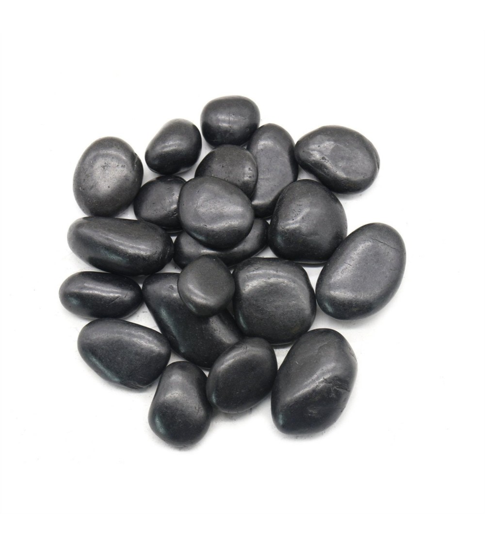 Kamień dekoracyjny ogrodowy OTOCZAK       POLEROWANY 5-8 cm 10 kg czarny