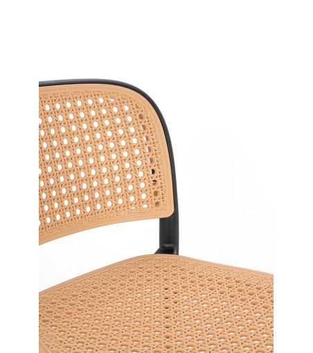 Krzesło barowe WICKY czarne