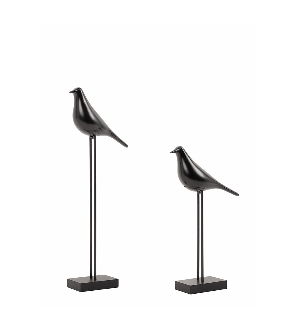 Zestaw 2 dekoracji SHP BIRDY czarna