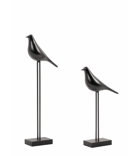 Zestaw 2 dekoracji SHP BIRDY czarna