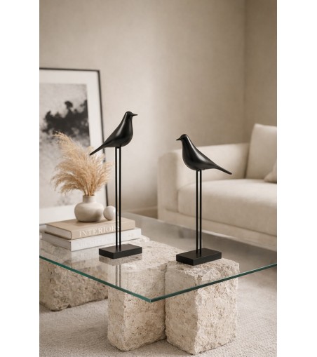 Zestaw 2 dekoracji SHP BIRDY czarna
