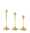 Zestaw 3 świeczników SHP SPLEND złoty
