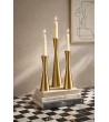 Zestaw 3 świeczników SHP TRIO złoty