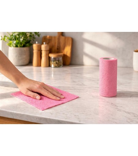 Rolka / ścierki z mikrofibry SHP CLINT    różowe