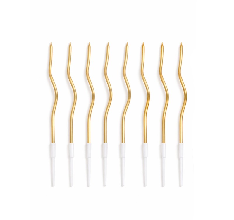 Zestaw 36 świeczek SHP TWIST złoty