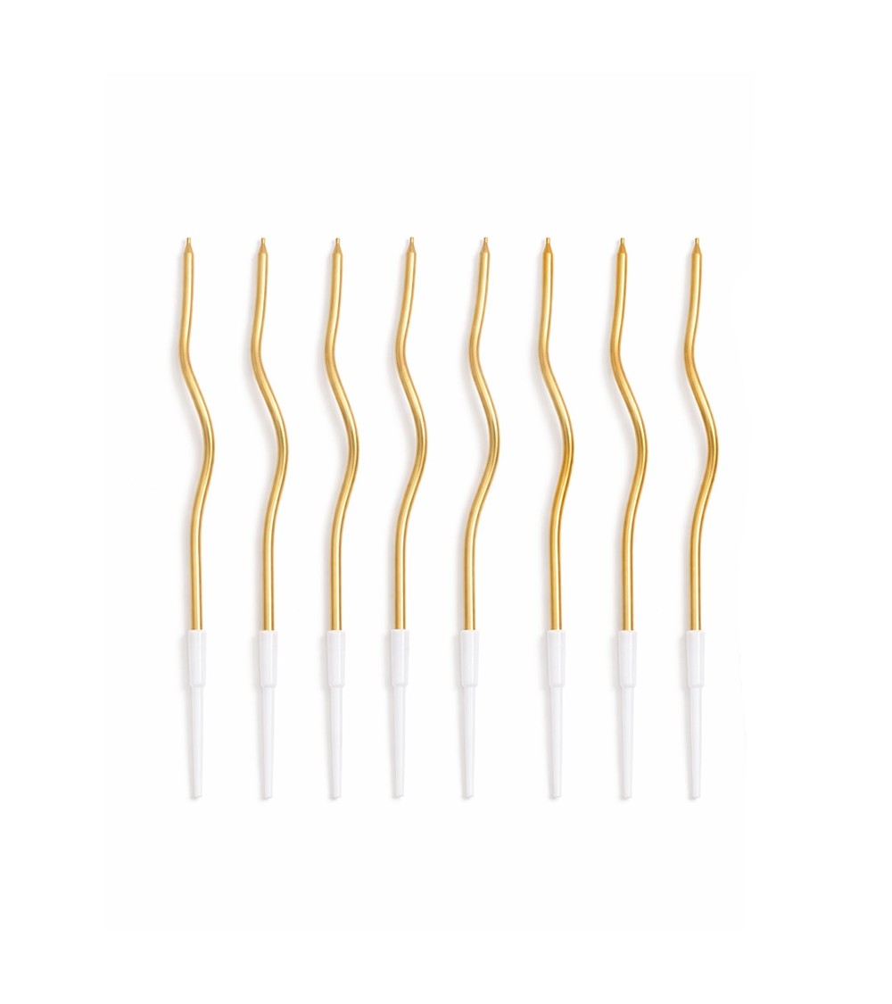 Zestaw 36 świeczek SHP TWIST złoty