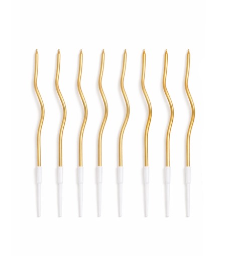 Zestaw 36 świeczek SHP TWIST złoty