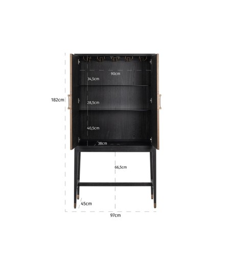 RICHMOND szafka barowa BLOOMVILLE - 2 drzwiowa