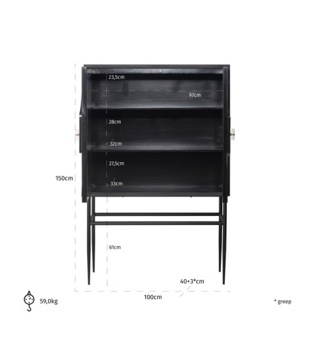 RICHMOND komoda MENDOZA - 2 drzwiowa
