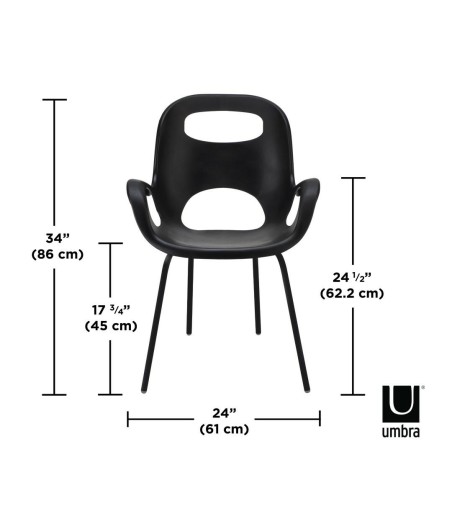 UMBRA krzesło OH matowa czerń
