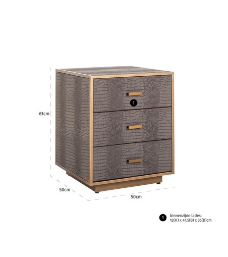 RICHMOND komoda CLASSIO - 3 szuflady