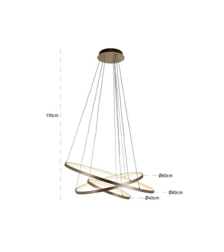 RICHMOND lampa wisząca AMIRA złota