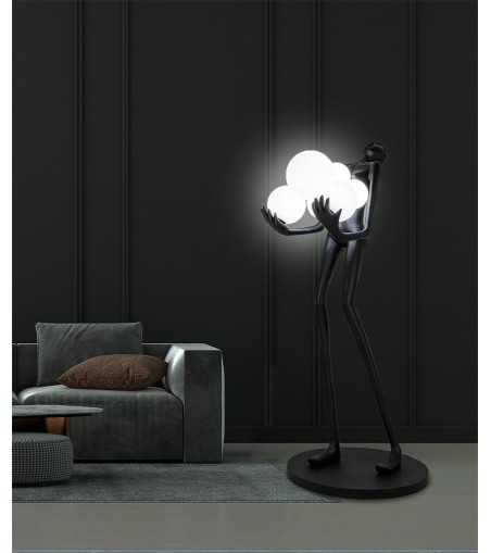 MOOSEE lampa podłogowa HUMAN czarna