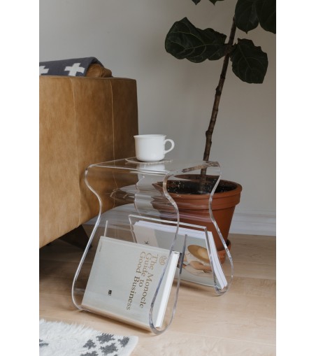 UMBRA stołek MAGINO przezroczysty