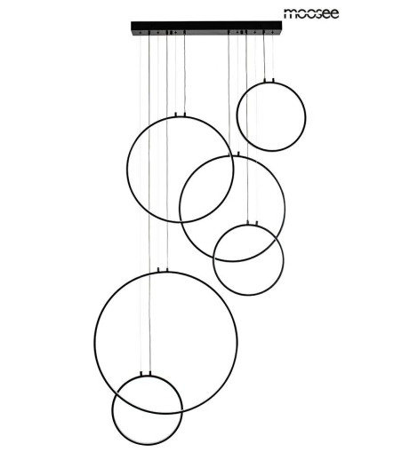MOOSEE lampa wisząca CIRCULO SIX czarna