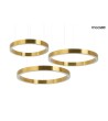 MOOSEE lampa wisząca RING 40 + 60 + 60    złota na jednej podsufitce