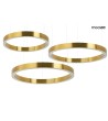 MOOSEE lampa wisząca RING 80 + 80 + 100   złota na jednej podsufitce