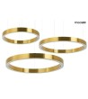 MOOSEE lampa wisząca RING 60 + 80 + 100   złota na jednej podsufitce