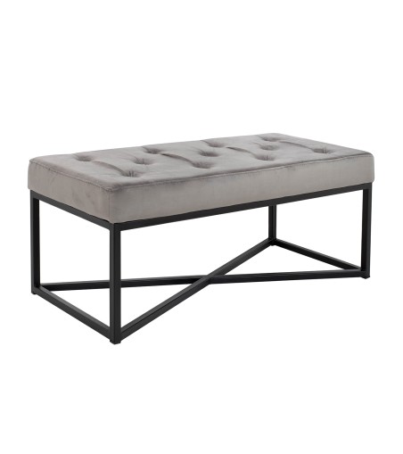 KARE ława CROSSOVER 90x40 cm szara