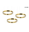 MOOSEE lampa wisząca RING 40 + 40 + 40    złota na jednej podsufitce