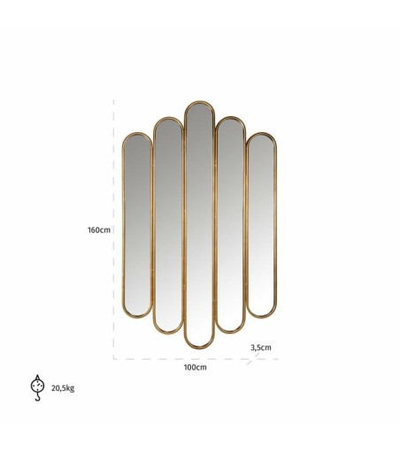 RICHMOND lustro ścienne CHELSEY złote