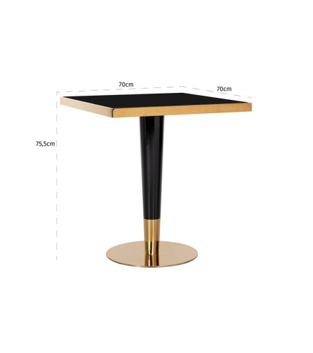 RICHMOND stół CAN ROCA 70 czarny