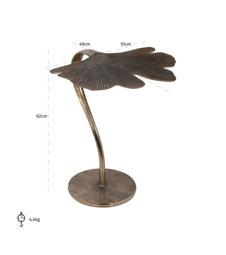 RICHMOND stolik JUNE szczotkowane złoto