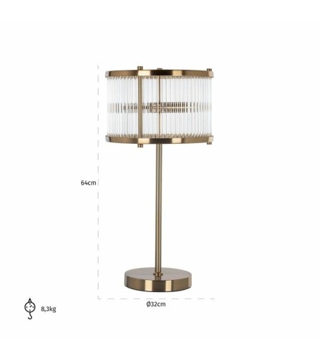 RICHMOND lampa stołowa LOIZA              szczotkowane złoto