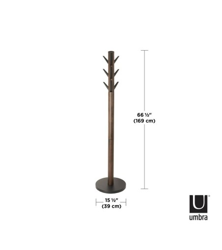 UMBRA wieszak na ubrania FLAPPER czarny orzech
