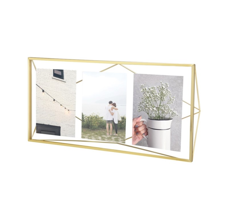 UMBRA ramka na zdjęcia PRISMA MULTI - złota