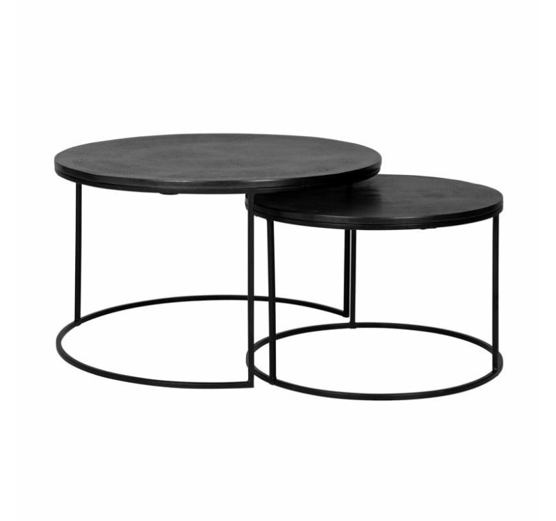 RICHMOND zestaw stolików BOLDER czarny