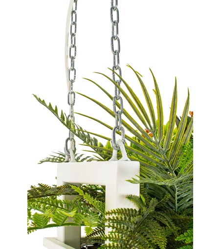 Lampa wisząca / kwietnik SEMIRA 180 INDUSTRIAL biała