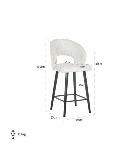 RICHMOND krzesło barowe SAVOY BOUCLE 68