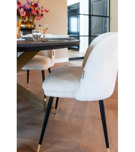 RICHMOND krzesło ALICIA białe - trudnopalne