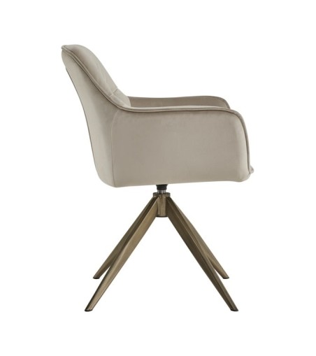 RICHMOND krzesło obrotowe ALINE beżowe - trudnopalne