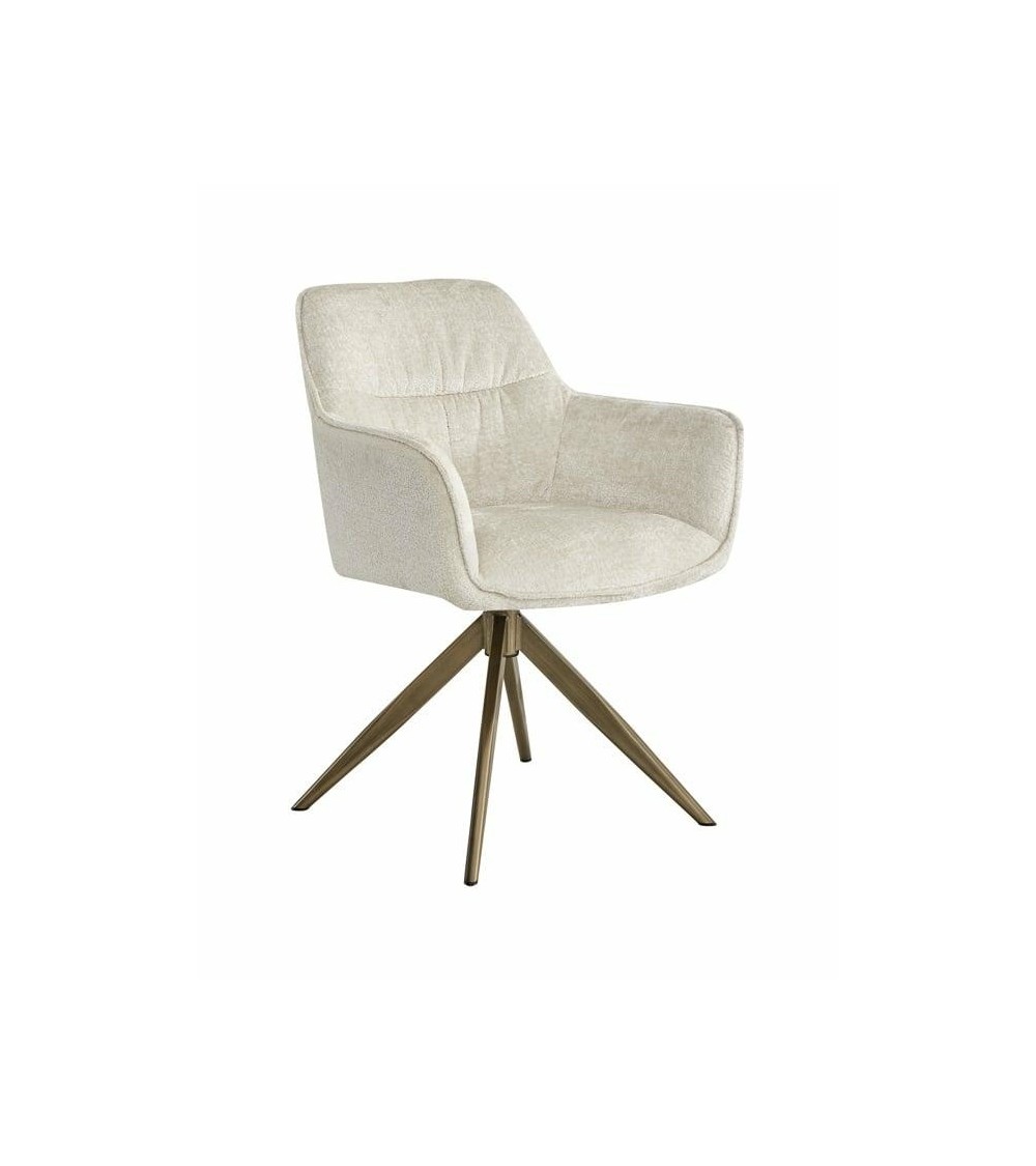 RICHMOND krzesło obrotowe ALINE białe - trudnopalne