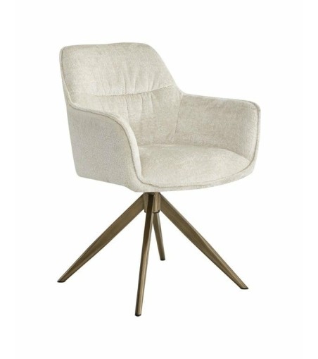 RICHMOND krzesło obrotowe ALINE białe - trudnopalne