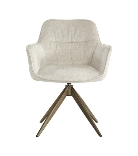 RICHMOND krzesło obrotowe ALINE białe - trudnopalne