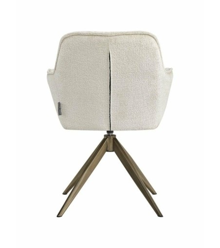 RICHMOND krzesło obrotowe ALINE białe - trudnopalne