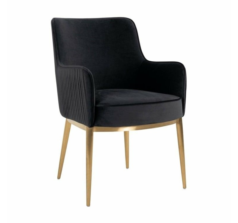 RICHMOND krzesło BREEZE czarne - trudnopalne