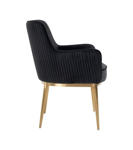 RICHMOND krzesło BREEZE czarne - trudnopalne