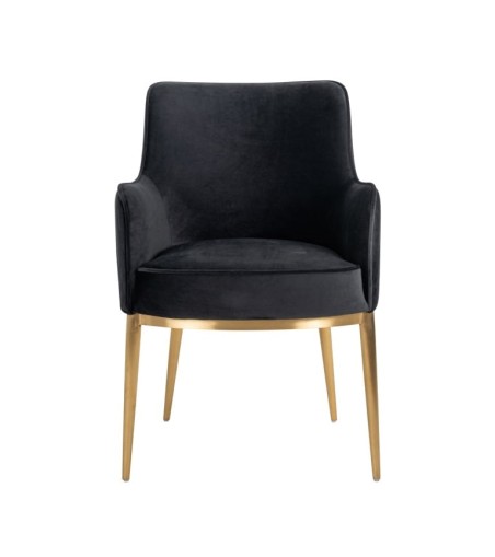 RICHMOND krzesło BREEZE czarne - trudnopalne