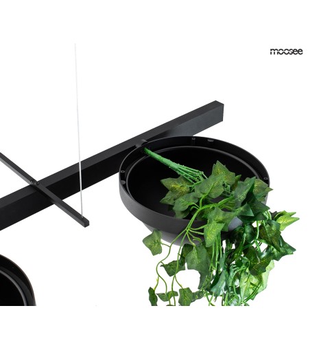 MOOSEE lampa wisząca PLANT LINE czarna