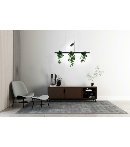 MOOSEE lampa wisząca PLANT LINE czarna