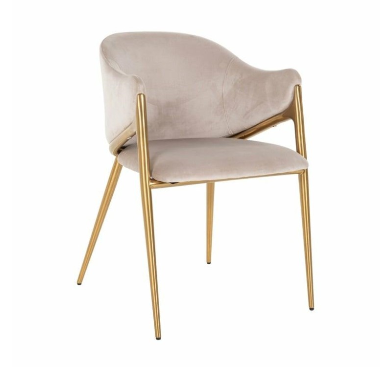 RICHMOND krzesło GWEN beżowe - trudnopalne