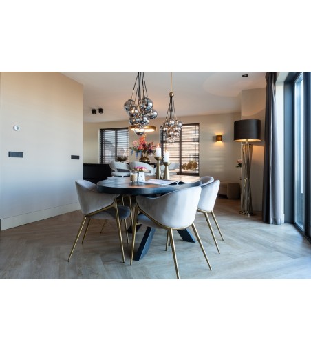 RICHMOND krzesło GWEN beżowe - trudnopalne