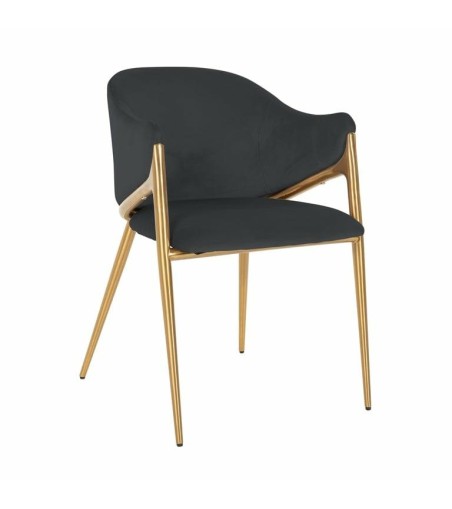 RICHMOND krzesło GWEN czarne - trudnopalne