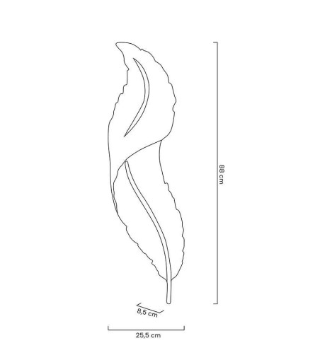 MOOSEE lampa ścienna IKAR 80  biała / złota