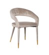 RICHMOND krzesło GIA beżowe - trudnopalne