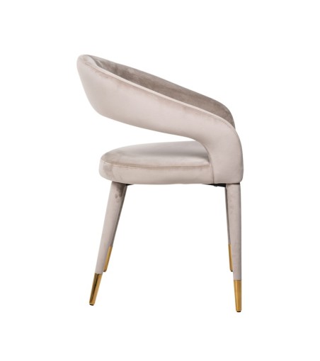 RICHMOND krzesło GIA beżowe - trudnopalne